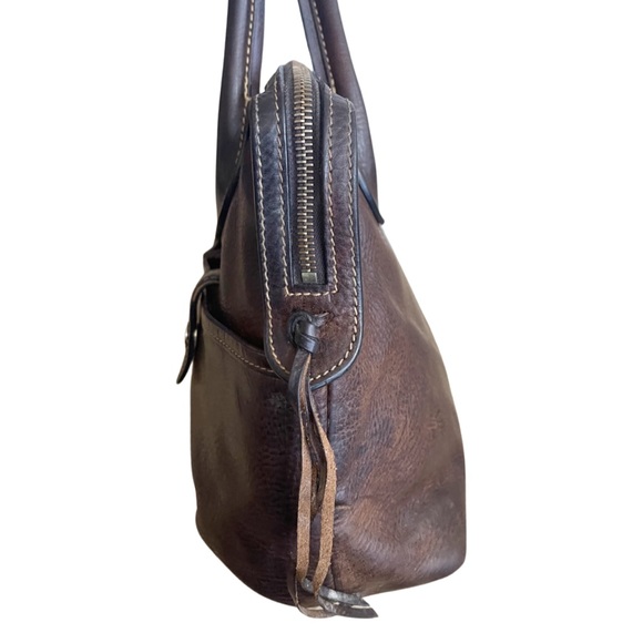 COPY - Dooney & Bourke Genuine Florentine Vacchetta dark brown leather satchel,… - Picture 10 of 12